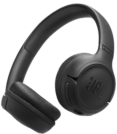 JBL Tune 530 BT Cuffie On-Ear Bluetooth Wireless, Pieghevoli e Leggere, JBL Pure Bass, Connessione Multipoint, fino a 76 ore di Autonomia, Google Fast Pair, Microsoft Swift Pair, Nero