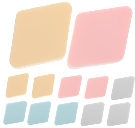 Houppette de Maquillage Rhombique 12 Pcs en Polyuréthane