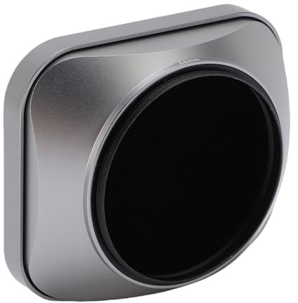 Cryfokt Paraluce Quadrato in Alluminio per Obiettivi da 55 Mm Protezione Antiriflesso Fotografia di Paesaggio Paraluce Quadrato in Metallo Materiale in Lega di Alluminio (SILVER)