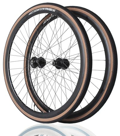 Gravel Bike Laufradsatz Schnellspanner 700C Aluminiumlegierungsfelgen Scheibenbremse 4 Abgedichtete Lager 32H Naben Für 8-12 Kassettengeschwindigkeiten(with tire)