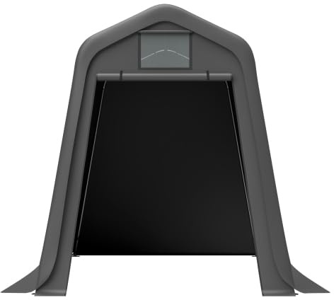 Casetta da giardino generosa 9,3 m³ – per giardino e cortile, grande casetta per attrezzi 245 x 183 x 217 cm, materiale impermeabile PE con rullo di ventilazione, facile da montare, tenda da magazzino