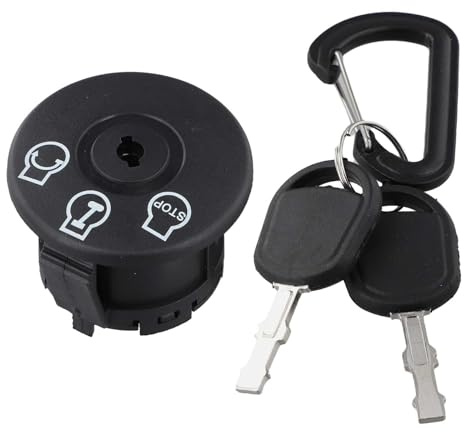 Homeponnew Interruttore di accensione a 3 posizioni a 6 poli con chiavi per tosaerba ZT1, ZT2, ZTX4-ZTX6, Z500-Z5800 e serie Z Zero-Turn - Ricambio per tosaerba 725-12066, 725P12066, 925-12066