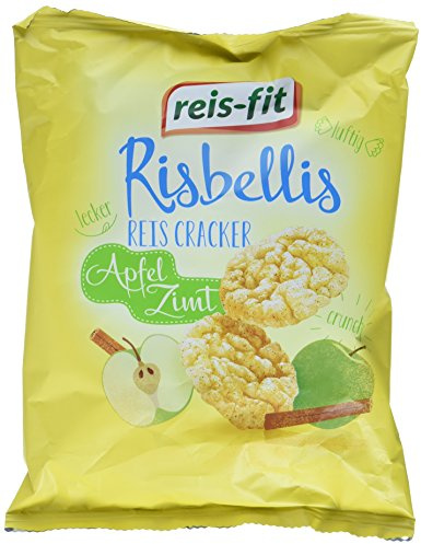 reis-fit Risbellis Reis Cracker Apfel & Zimt , 4er Pack (4 x 40 g)