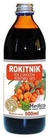 EkaMedica - Zumo de espino de mar 100% natural, 500 ml