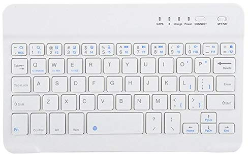 Bewinner for Windows,0 Bluethooth Tastatur, 7 Zoll Ultraleicht Tragbare Wireless Tastatur Multifunktionale Tastatur mit vollen Tasten und FN Medientasten für Pad, Android, OS, Tablets,