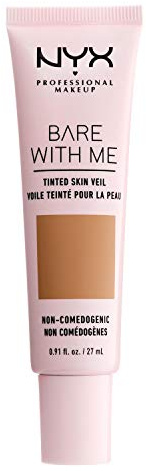 NYX Professional Makeup Bare With Me Tinted Skin Veil, BB Cream, Hydrating Aloe and Cucumber Extract, Skincare Inspired, Light Coverage, Golden Camel