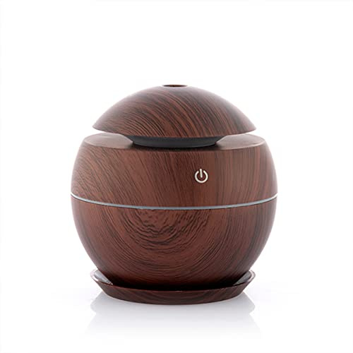 InnovaGoods® Humidificador, humidificador aceites esenciales, difusor aceites esenciales. 2W, 130ml, temporizador hasta 7H, difusor de aromas con LED multicolor, Mini humidificador silencioso.