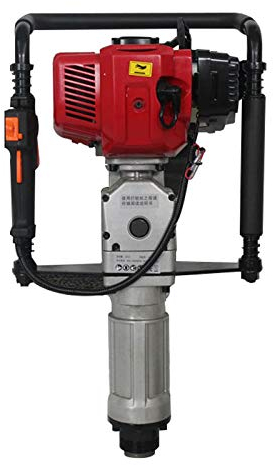 Aprilhp Pilote de Pieux à Essence pour Piquet Bois Cloture et Poteau Bois, Conducteur de Pieux avec Accessoires, 2-Temps, 48cc-Ø50mm
