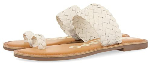 GIOSEPPO Sandalia EN Color Malva con Tiras Trenzadas para Mujer TIBAGI
