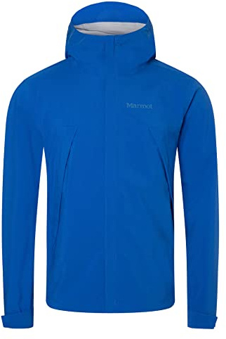 Marmot Män PreCip Eco Pro Jacket, Vattentät regnjacka, vindtät regnrock, andningsaktiv, vikbar Hardshell Windbreaker, ideal vid cykling och vandring, Dark Azure, XL