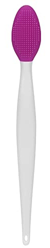 Brosse Nettoyante pour le Nez en Silicone, Brosse à Lèvres Exfoliante en Silicone, Brosse à Lèvres Exfoliante Nettoyante en Profondeur avec Double Face, Brosse Faciale pour le Nettoyage(violet)