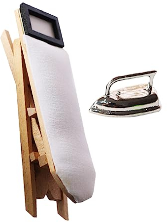 Toyvian Spielzeuge 1 Satz Nähen Kreatives Modell Spielzeug Mini-kleiderbügeleisen Mini-dampfbügeleisen Bügeleisen Für Kinder Mini-bügeleisen Modell Mini-bügeltisch Mikroszene Stoff Garn