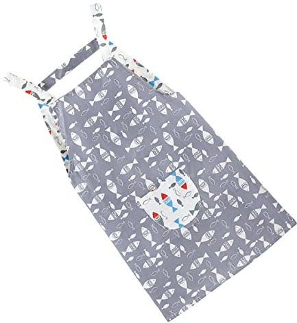 HEMOTON Kinderschürze Aus Baumwolle Mit Cartoon-muster Malschürze Für Junge Mädchen Für Kunst Und Handwerk Zeichenschürze Leicht Zu Waschen