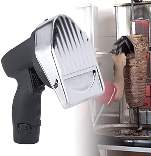 MLUENF Professional Gyro Kebab Slicer, Electric Shawarma Doner Kebab, 80W Portable Sliced Gyro Cutter Kebab Cutting Knife, for Cutting Turkish Kebab Lamb Turkey,Corded