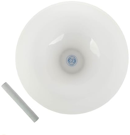 Bodhi Kristallklangschale | Stirn-Chakra | Zubehör für Sound Healing, Yoga & Meditation | Singing Bowl aus Quarz | Verschiedene Größen & Tonarten | Inkl. Klöppel & Silikonring | Grundton A