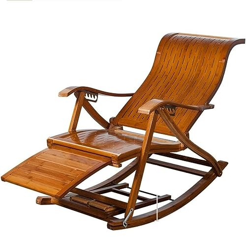 LOSTIS Sonnenliege Klappbar Liegestuhl Klappbar Klappbarer Lounge-Stuhl, Schaukelstuhl, Liegestuhl Mit Armlehnen, Rückenlehne, Mittagspause, Balkon, Liegestuhl Gartenliege Relax-Liegestuhl