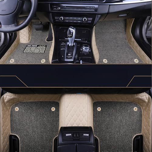 ZSYYDS Automatte für KIA Sorento(7seats) 2014,rutschfeste Auto FußMatten,Autoteppich passend,Wasserfest Autofußmatten-Set,E
