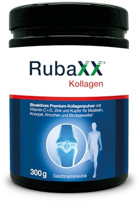 RubaXX® Kollagen - Bioaktives Premium-Kollagenpulver reich an Nährstoffen zur Unterstützung von Knorpel, Knochen und Bindegewebe. Vom Gelenkenspezialisten aus der Apotheke