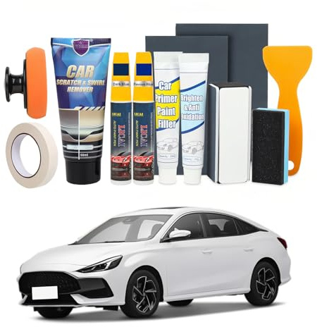 Perechges Auto Kratzer Entferner, Autolack Kratzer Entfernen, Auto Lack Reparatur Kratzer Entferner Polierpaste Auto für Lack Kratzer Wasserflecken Swirl (12, Perle dunkelblau + Leidenschaft blau)