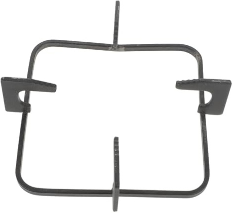 Supporto per Piano Cottura in Ghisa Nero, Griglia Quadrata | 1 Pezzo, Accessorio per Cucina a Gas, Montaggio Semplice, Finitura Lavabile