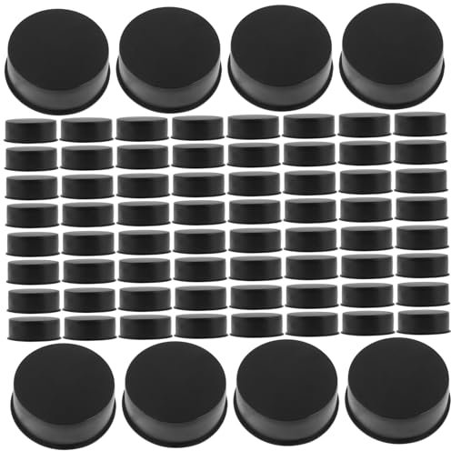 VILLCASE 100pcs Hinge Caps for Cabinet Doors Hinge Hole Covers Hatch Cover Top Small Cap Furniture