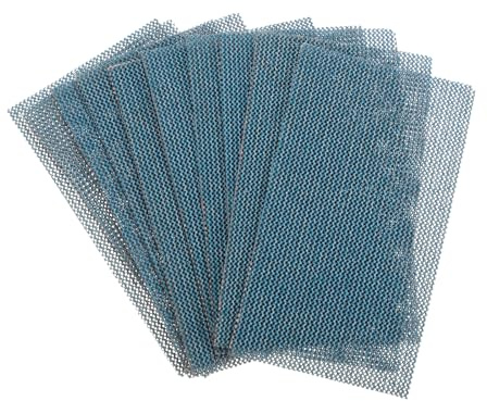 QUARKZMAN 10uds Malla Lijado Hojas 120 Granos 2,8 x 5 Cerámica Abrasivo Húmedo Seco Lija Papel Polvo Libre Gancho y Bucle Abrasivo Almohadillas para Automóvil Carpintería