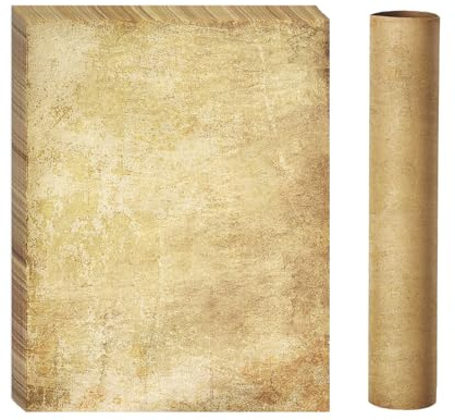 Goefun Vintage Stationery Paper, Parchment Printer Paper 8.5 x 11, 100 Sheets Aged Stationery for Letter Writing, Certificates, Diplomas, Resumes, Crafts（100 GSM）