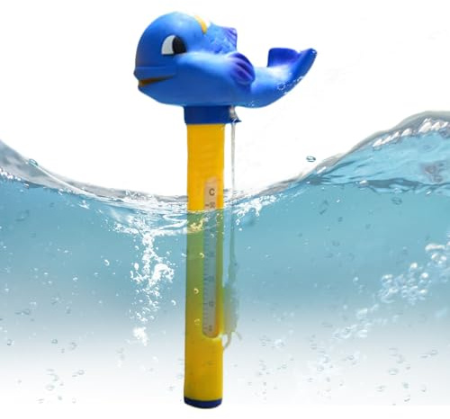 Thermomètre de piscine, thermomètre de température de l'eau avec cordon, réagit rapidement avec laisse pour tous – aquariums, baignoire et spa