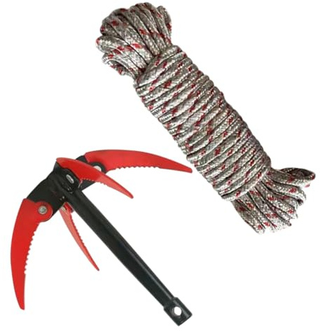 EPIGEIST Râteau Désherbeur Pliable en Acier Inoxydable Dents Scie pour Nettoyage Aquatique Extérieur, Outil de Jardinage Manuel Léger et Portable, Bassin et Étang, Couleur Aléatoire