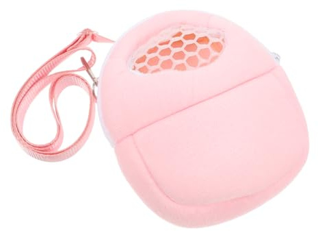 VILLCASE Bolsa Transportadora para Conejillos de Indias y Hámsteres Transpirable con Forro de Algodón Suave Tamaño Mediano Color Rosa para Viajes y Uso con Mascotas Pequeñas