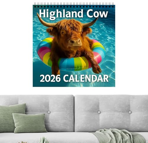 Calendario para 2026 | Calendario de pared 2026 - Agenda de enero a diciembre decoración del hogar | para Navidad, decoración del hogar, escuela, oficina, apartamento, aula, familia, profesor