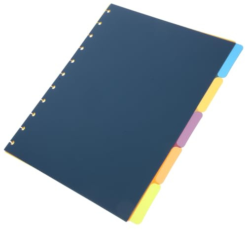 PLAFOPE 5 Feuilles Intercalaires PP Mat avec Onglets Colorés Séparateurs Amovibles pour Organiseur et Classeur à Anneaux Protection des Documents Accès Rapide et Organisation Visuelle