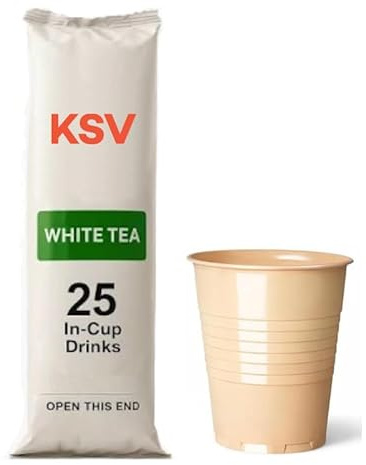 in Cup Vending Machines | Camping | Travel | 73mm | INCUP KLIX Drinks Coffee/Latte/HOT Chocolate/Tea (25 White Tea)