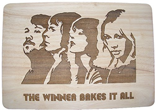 Hochwertiges Küchenbrett ABBA inspirie für die Küche 30x20x1.5 cm