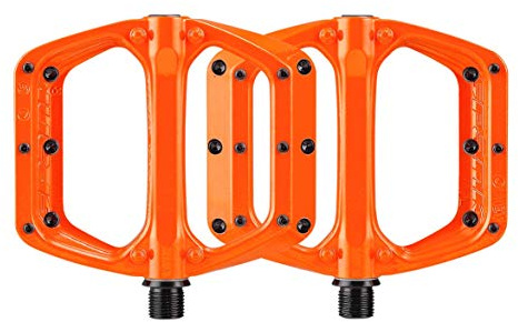 Spank Spoon DC Flache Pedale für Mountainbike/E-Bike/Cycle, Orange, 100x105mm