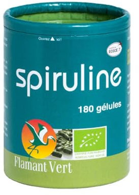 Flamant Vert Spiruline Bio 180 Comprimés de 500 mg