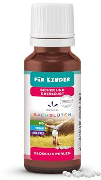 Lemon Pharma Original Bachblüten Kinder Globuli Selbstvertrauen - Sicher und Überzeugt - Bio, vegan & alkoholfrei - Für Schule und Kindergarten, Streukügelchen für Kids nach Dr. Bach, 20 g