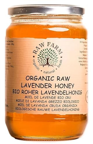Raw Farm - Miel d'abeilles - Fleurs de lavande bio 900 g
