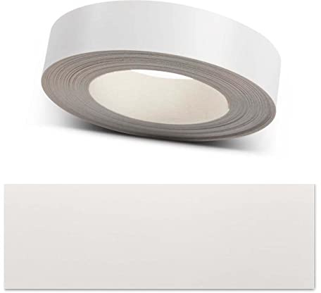 ben+camilla.com Kantenumleimer zum Aufbügeln | Weiß 20 mm x 25 m Rolle (matt glatt) | Premium Qualität für professionelle Ergebnisse | Kantenschutz