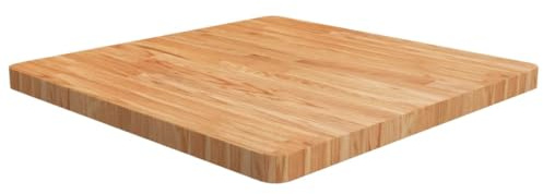 vidaXL Tischplatte Quadratisch Hellbraun 70x70x4cm Behandelte Eiche