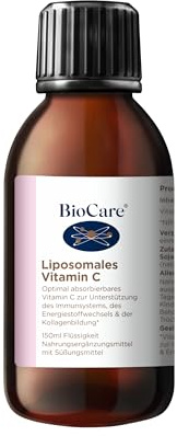 BioCare Liposomales Vitamin C, 150ml | Antioxidant, Unterstützung des Immunsystems, Normale Psychologische Funktion