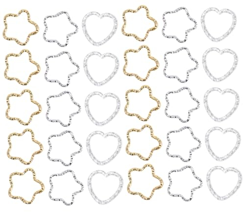 150 Stück Drehring Kreis Cameo Anhänger Tablett Eisen Cabochon Einstellungen pentagram scrapbook scrabbook Schmuck Handy-Zubehör Schnallenringe Handyanhänger Eben Sprungring Suite