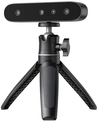 Creality CR-Scan Ferret SE 3D-Scanner, 0,1 mm, 150-2000mm Scanbereich, Anti-Shake, 24-Bit-Farbscan, Scannen Sie schwarze/metallische (nicht reflektierende) Objekte ohne Scanspray, für Windows/Mac