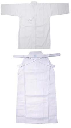 JISADER Conjunto de Uniforme de Kendo japonés, Dobok Ninjas Iaido, Traje de Kendo para Adultos, Kimono Hakama, y, 175cm
