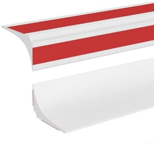 LVYXON 1 m Wasserbarriere-Haltestreifen, Silikon-Duschwannen-Dichtungsstreifen, Badewannen-Abdichtung, 8 cm breit, 2,5 cm hoch, für Duschböden, Duschwannen, Küchenspülen, unter Badezimmertüren