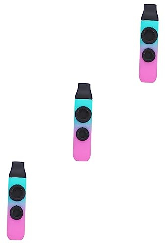 Toyvian 3sätze Professionelles Verstellbares Kazoo Mit Dualem Tonloch Tragbares Musikinstrument Für Gitarre Ukulele Für Musikliebhaber Und Partys
