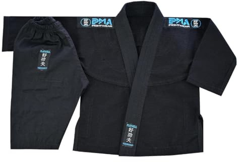 Playwell Kampfsport-Geschenke – Baby Infant BJJ Ju (Jiu) Jitsu Uniform (Anzug) – Schwarz