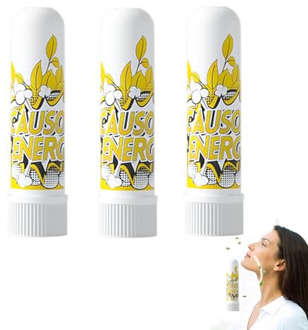 3Stück Riechstifte, Riechstifte für Ätherische Öle, Riechstifte für Ätherische Öle, Gute Hygroskopizität Naseninhalator Stift Riechstäbchen Mit Docht Nachfüllbarer Inhalator Stick, Ätherische Öle