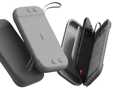 Hagibis Carrying Case for Nintendo Switch 2 2025, Storage Organizer 10 Games Cartridges Protective Hard Shell Portable Travel Carry Bag Handbag Pouch (Grey)