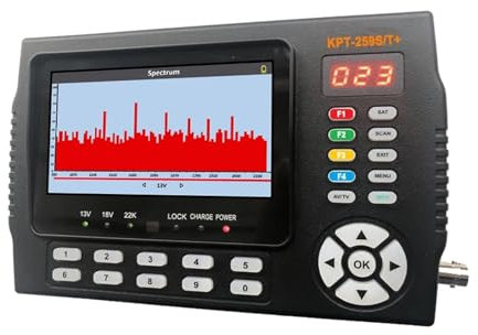 TIEOAXFT KPT-259S/T+ AHD DVB-S2 DVB-T2 DVB-C Satellite Finder Meter HD TV Receiver Analisi dello Spettro KPT-259ST Plus VS KPT-716ST